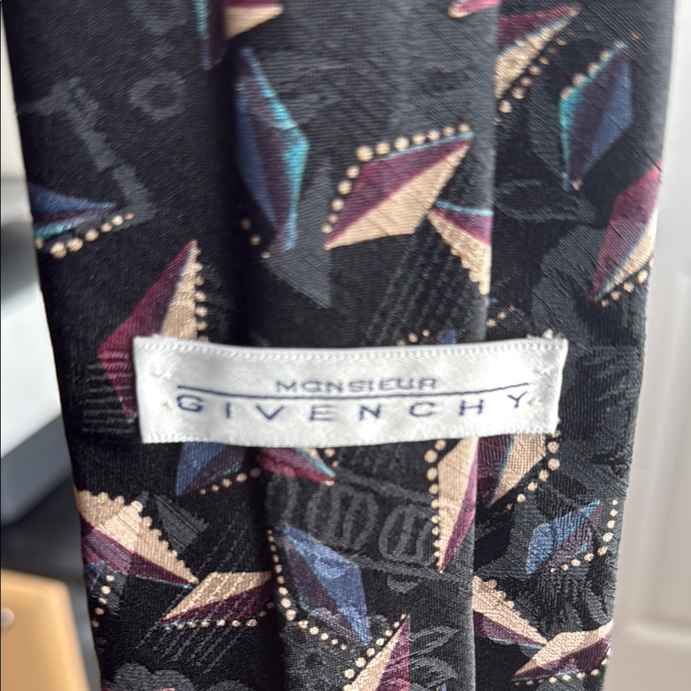 Givenchy Multicolor Geometric Tie - image 1